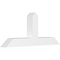 Ekena Millwork Portland Architectural Grade PVC Gable Bracket, 60"W x 25"H x 6"D x 6"F, 10/12 Pitch GBP060X25X0606POR00 - alternate 1